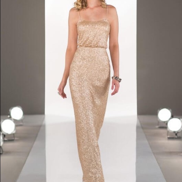 SORELLA VITA Dresses & Skirts - Sorella Vita | Rose Gold Sequin Gown | Size 6